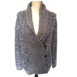 Gap Shawl Collar Cardigan Womens Sweater XS Preppy Cozy Fuzzy Cottage Heritage